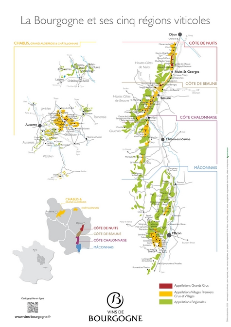 "La Bourgogne et ses cinq régions"