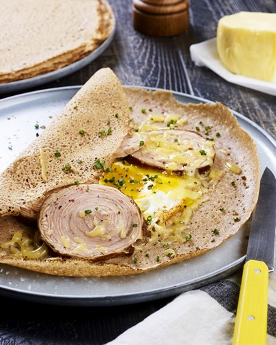 Galettes bretonnes à l’andouille et Chablis
