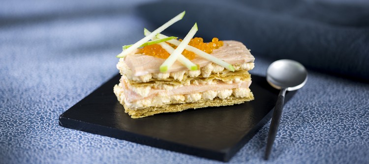 accords mets et vins de chablis et de Bourgogne - Millefeuille aux deux truites et Chablis accords mets et vins de chablis et de Bourgogne - Millefeuille aux deux truites et Chablis